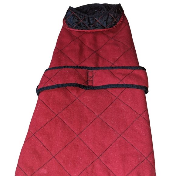 DOG JACKET RED/BLACK COLOR SIZE MEDIUM - Picture 3 of 9
